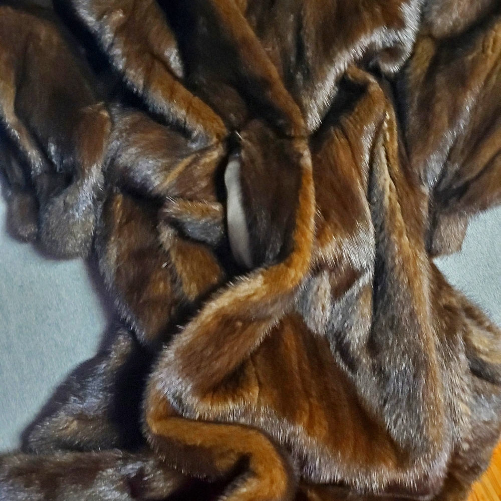 Full length choco brown Mink Coat